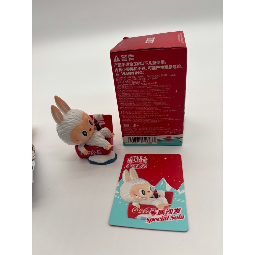 Pop Mart‎ The Monsters Labubu Coca Cola Special Sofa Vinyl Figure Collectible